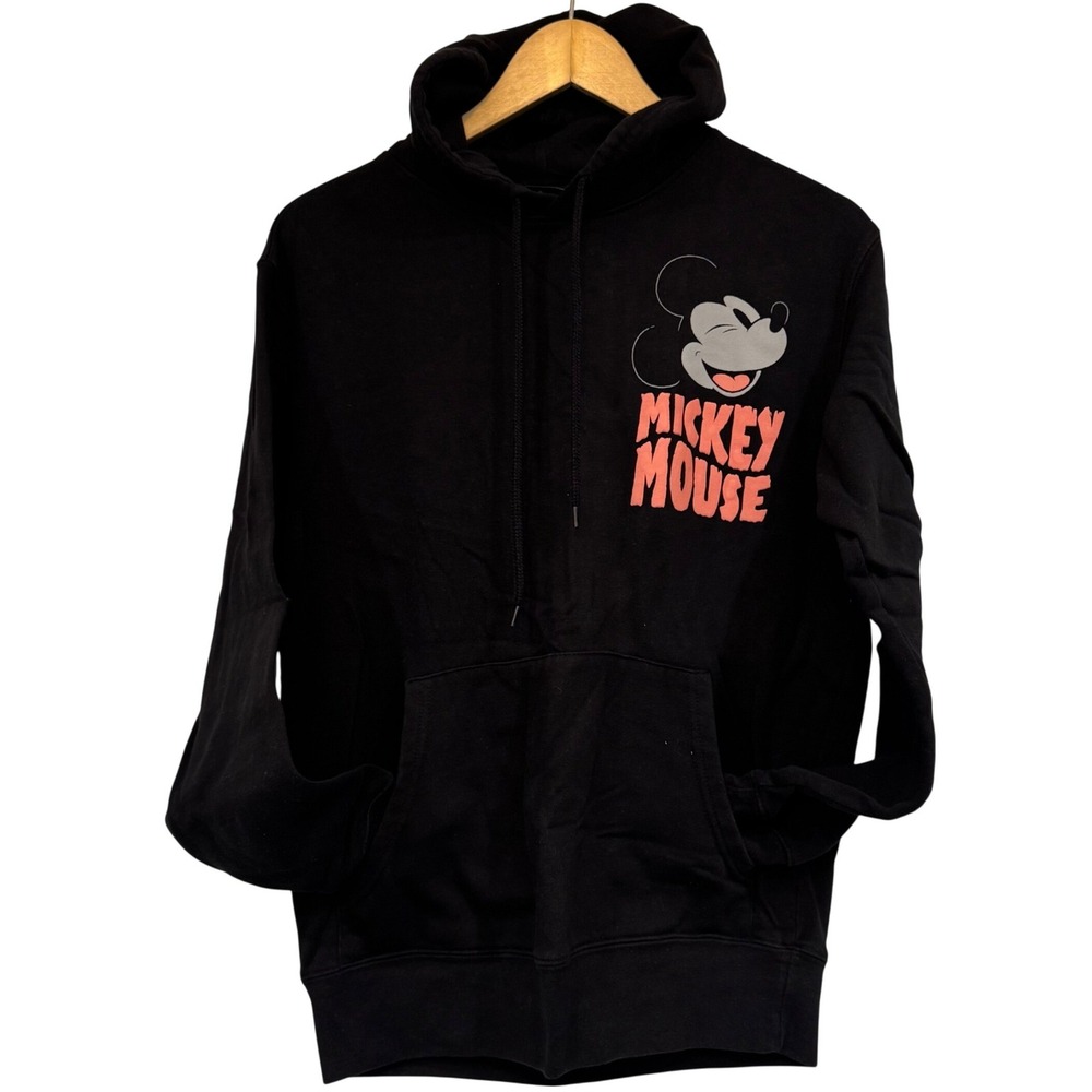 Disney Mickey Fright Night Graphic Hoodie Black Small Long Sleeve Sweatshirt